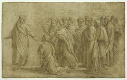  XVI-wieczny szkic do arrasu autorstwa Rafaela Santi