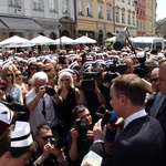 Andrzej Duda na proteście pielęgniarek