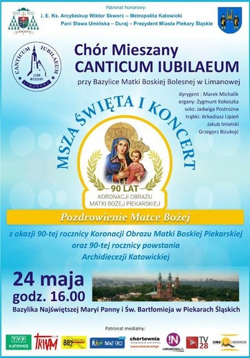 Koncert "Canticum Iubilaeum" na 90-lecie koronacji cudownego obrazu, Piekary Śl., 24 maja