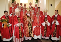 Z biskupami i przełożonymi z seminarium duchownego