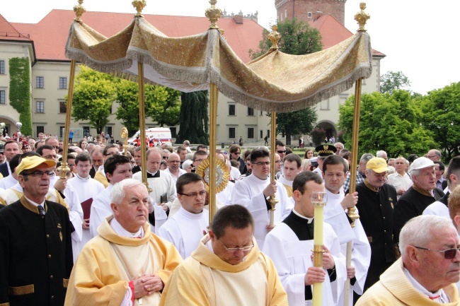 Boże Ciało w Krakowie - Msza św. na Wawelu