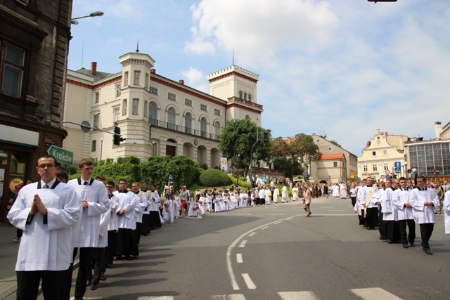 Procesja Bożego Ciała ulicami Bielska-Białej