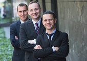 Od lewej: Michał Baran, Jakub Bałtroszewicz i Andrzej Sobczyk to twarze walki o życie człowieka od poczęcia w Europie