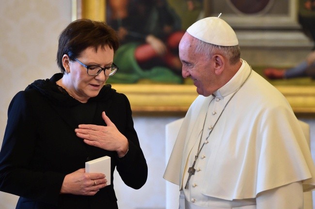 Premier Kopacz u papieża Franciszka