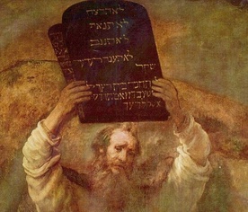 Rembrandt, Mojżesz z tablicą Dekalogu