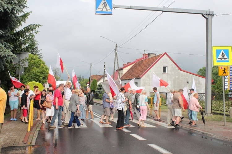 Blokada DK 16 w Marcinkowie