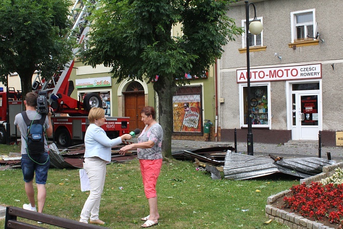 Skutki huraganu w Międzylesiu