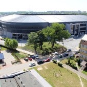 Nowy stadion w Tychach - z zewnątrz