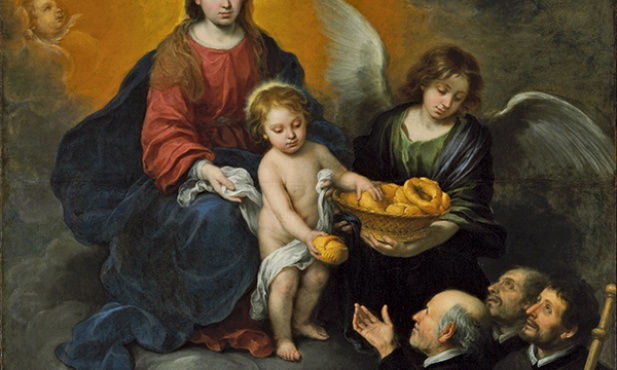 Bartolomé Esteban Murillo „Dzieciątko Jezus rozdające chleb” olej na płótnie, 1678 Muzeum Sztuk Pięknych, Budapeszt