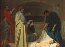 Alejo Vera y Estaca:  "Pogrzeb św. Wawrzyńca w katakumbach",  olej na płótnie, 1862.  Muzeum Prado, Madryt