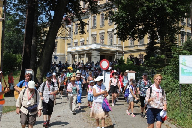 Powitanie pielgrzymów w Kończycach Wielkich