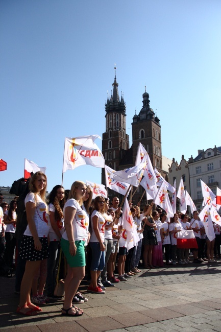 Klip ŚDM na Rynku Głównym - cz. 1