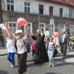 Wejście pielgrzymki do Myśliborza