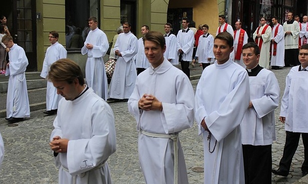 Na uroczystościach jak zawsze byli również bielsko-żywieccy klerycy