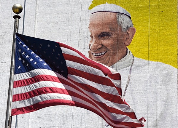 Gigantyczny mural z podobizną Franciszka powstaje w Nowym Jorku przy Madison Square Garden