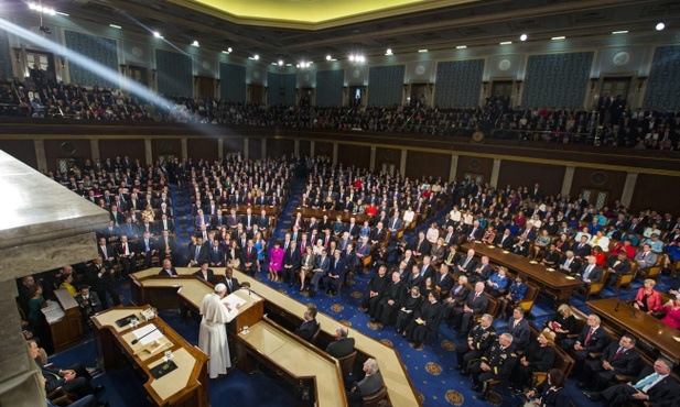Pierwsze wystąpienie papieża w Kongresie