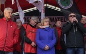 Protest górników w Rudzie Śląskiej