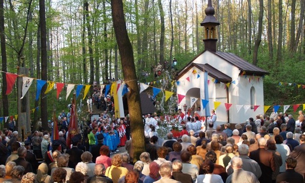 Kaplica św. Wendelina w Rudzicy podczas odpustu