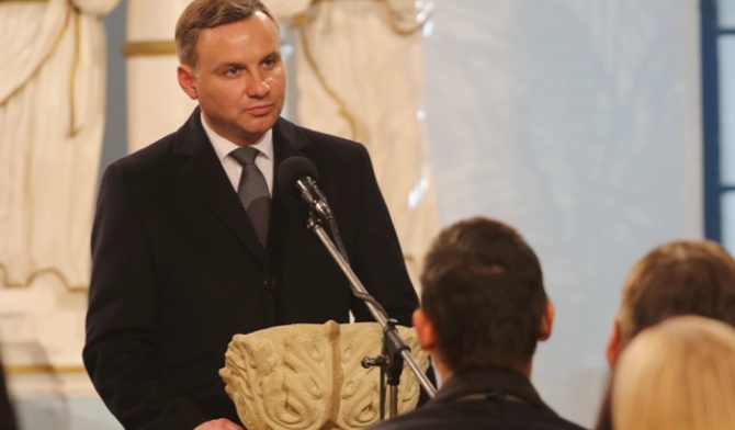 Prezydent Andrzej Duda w kościele ewangelicko-augsburskim w Starym Bielsku