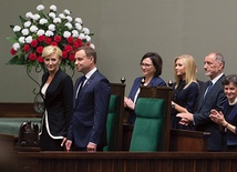 6 sierpnia 2015 r. w ceremonii zaprzysiężenia Andrzeja Dudy po raz pierwszy uczestniczą rodzice prezydenta, Jan i Janina Dudowie