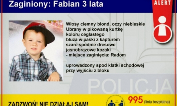 W Radomiu porwano 3-letniego chłopca
