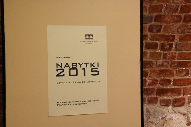 Nabytki Muzeum Historycznego Miasta Krakowa - 2015