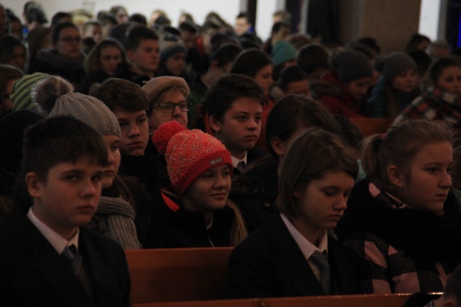 Symbole ŚDM w parafii pw. św. Andrzeja Boboli