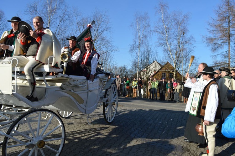 Koniarze u Gaździny Podhala 