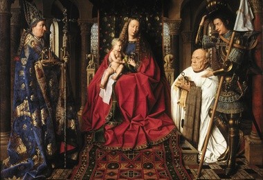  Madonna kanonika van der Paele, 1436 Groeningemuseum, Brugia Jan van Eyck (1390–1441)