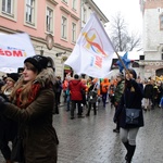 Krakowski Orszak Trzech Króli 2016 - człony niebieski i zielony