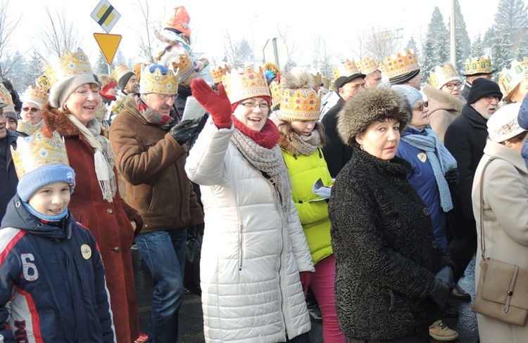 Orszak Trzech Króli w Bielsku-Białej - na trasie AD 2016