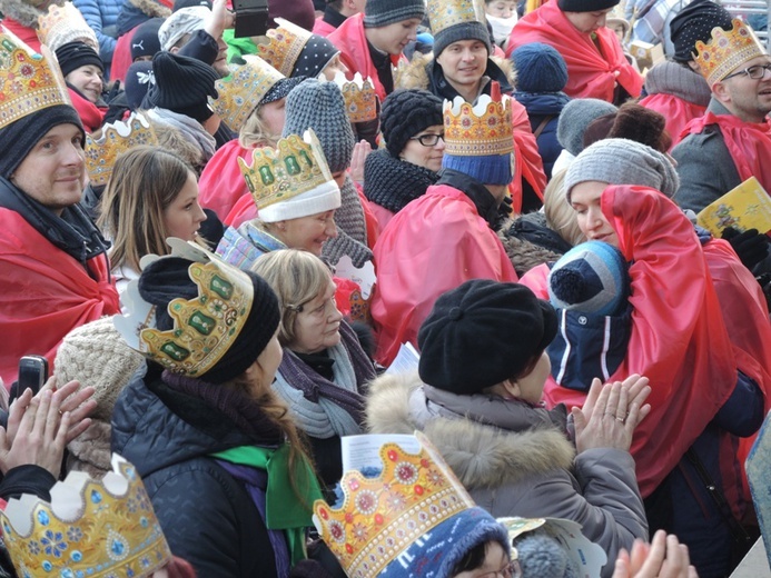Orszak Trzech Króli w Bielsku-Białej AD 2016 - u celu, na rynku