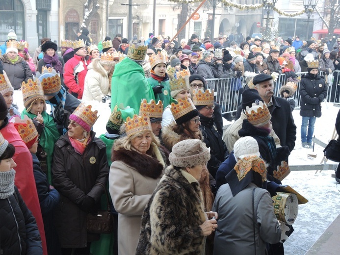 Orszak Trzech Króli w Bielsku-Białej AD 2016 - u celu, na rynku