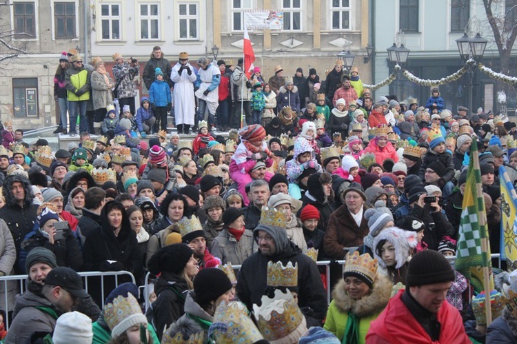 Orszak Trzech Króli w Bielsku-Białej AD 2016 - u celu, na rynku