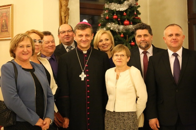 Samorządowcy i parlamentarzyści przy opłatku - 2016