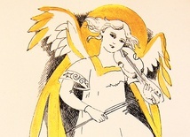 Anioł – częsty gość prac artystki
