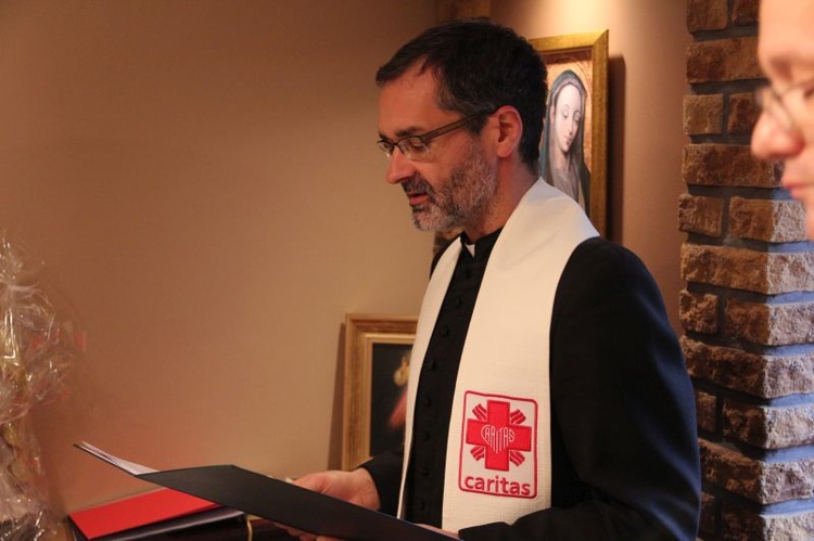 Poświęcenie kaplicy w siedzibie Caritas