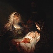 Arent de Gelder „Pieśń pochwalna Symeona” olej na płótnie, 1700–1710 Muzeum Mauritshuis, Haga