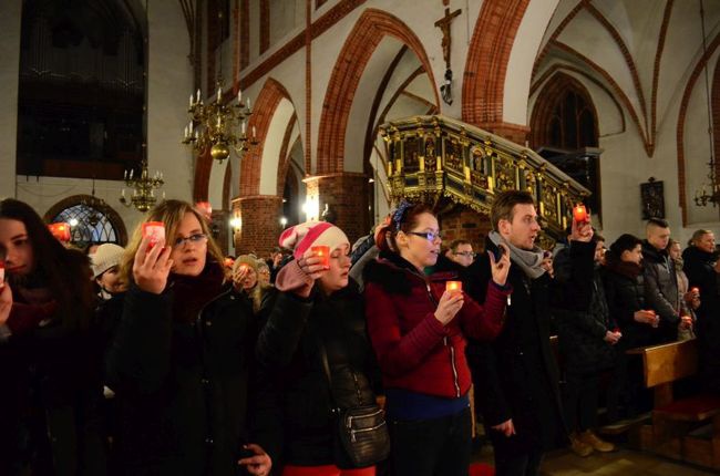 Znaki ŚDM w Słupsku