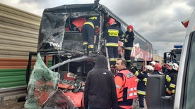 W wypadku zginął kierowca Polskiego Busa
