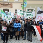 Manifestacja przeciw powiększeniu Opola