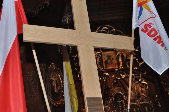 Krzyż ŚDM w kościele NMP Królowej Polski w Kamionnej