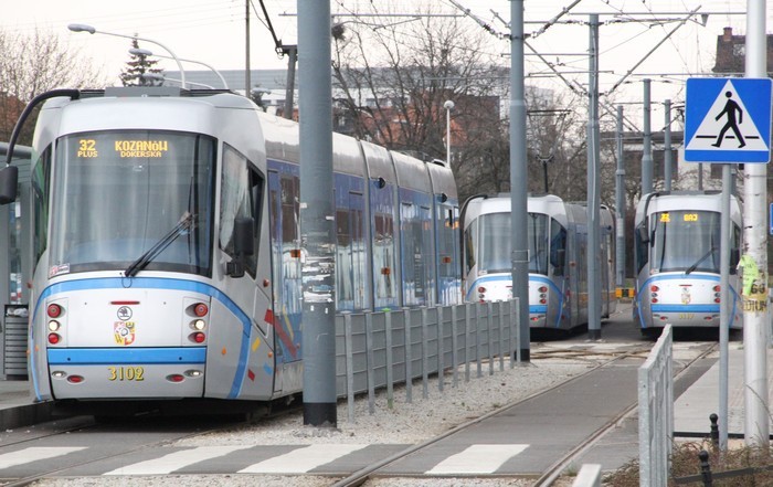 Zderzenie tramwajów w centrum Wrocławia