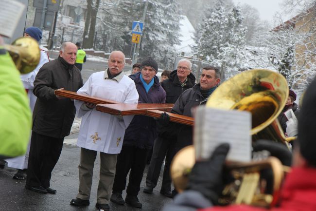 Znaki ŚDM w DPS-ie w Zielonej Górze