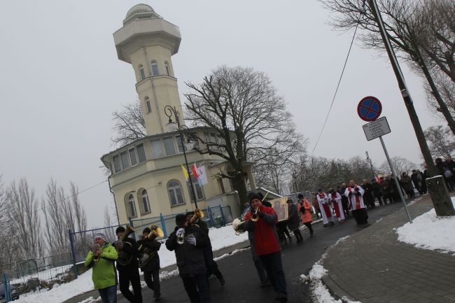 Znaki ŚDM w DPS-ie w Zielonej Górze