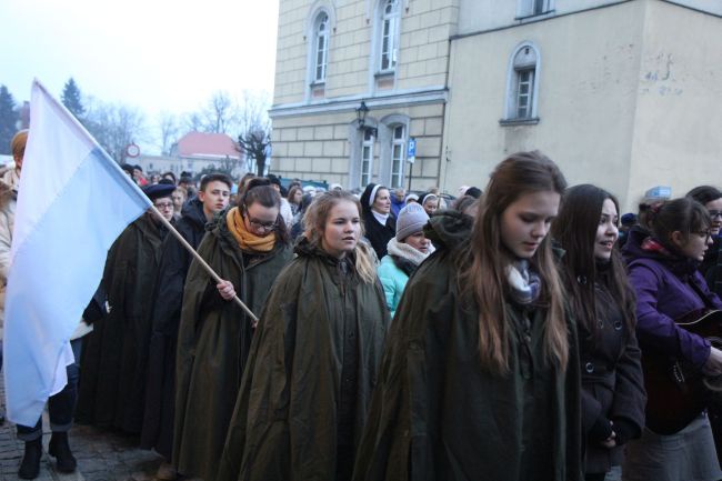 Symbole ŚDM we Wschowie