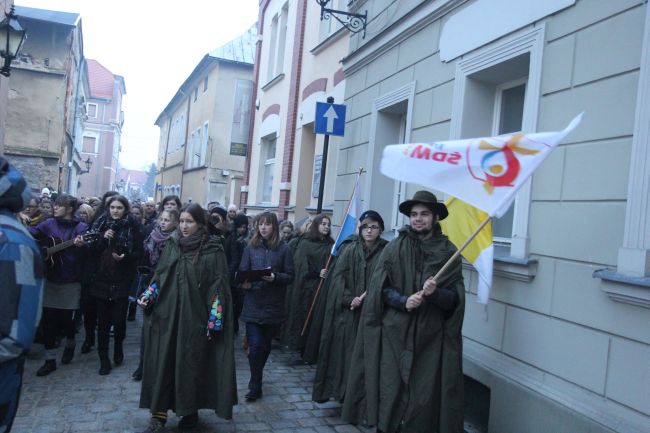 Symbole ŚDM we Wschowie