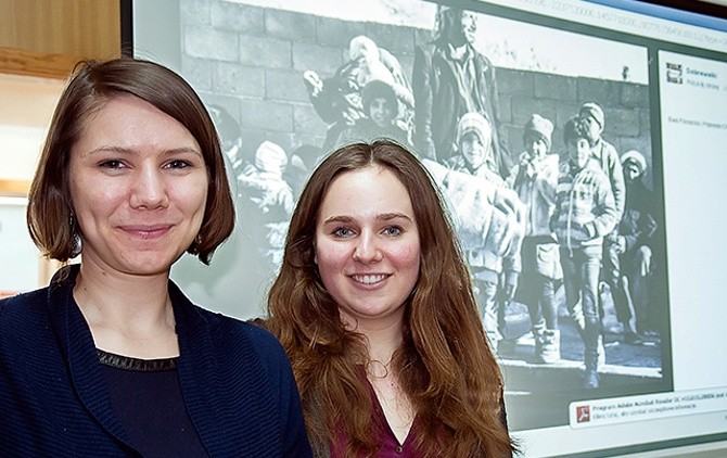  Teresa Teleżyńska i Monika Prończuk w słupskich szkołach i w bibliotece opowiadały o swoich doświadczeniach