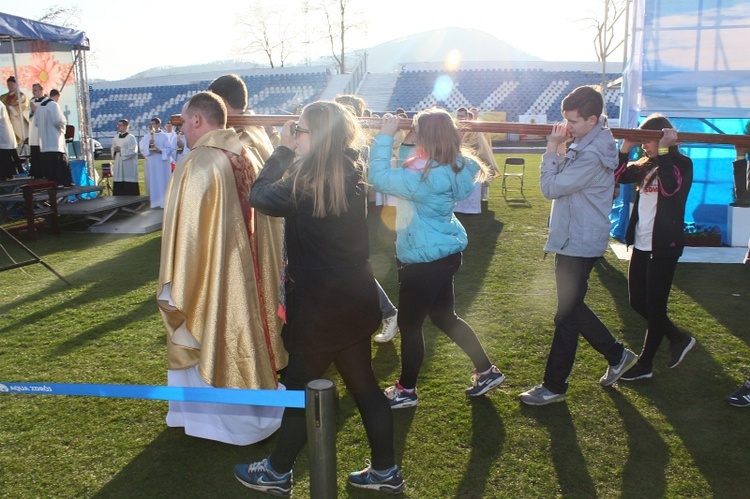 Msza papieska na stadionie