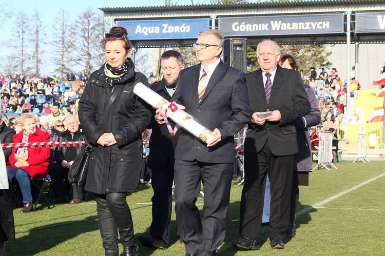 Msza papieska na stadionie